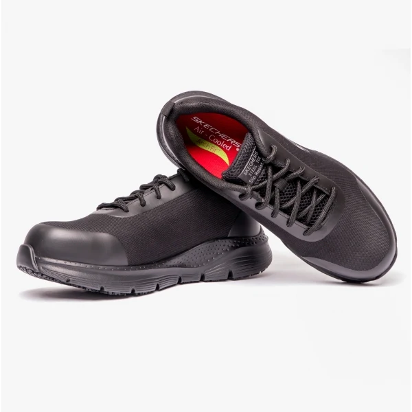Skechers Work 200086EC ARCH FIT SR - RINGSTAP Mens Safety Trainers Black - Image 4