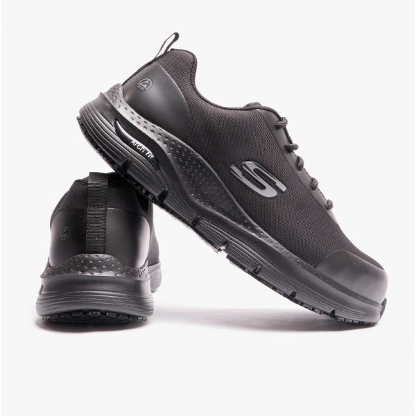 Skechers Work 200086EC ARCH FIT SR - RINGSTAP Mens Safety Trainers Black - Image 5