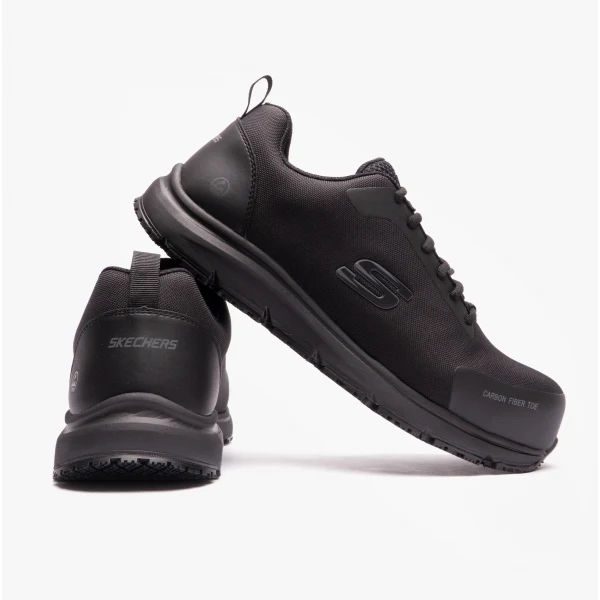 Skechers Work 200090EC ULMUS Mens Safety Trainers Black - Image 5