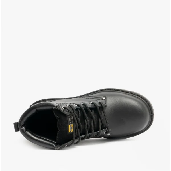 Grafters APPRENTICE Unisex Leather Safety Boots Black - Image 4