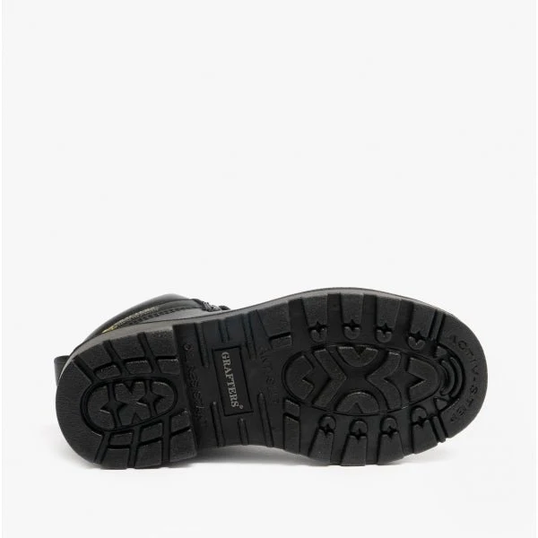 Grafters APPRENTICE Unisex Leather Safety Boots Black - Image 9