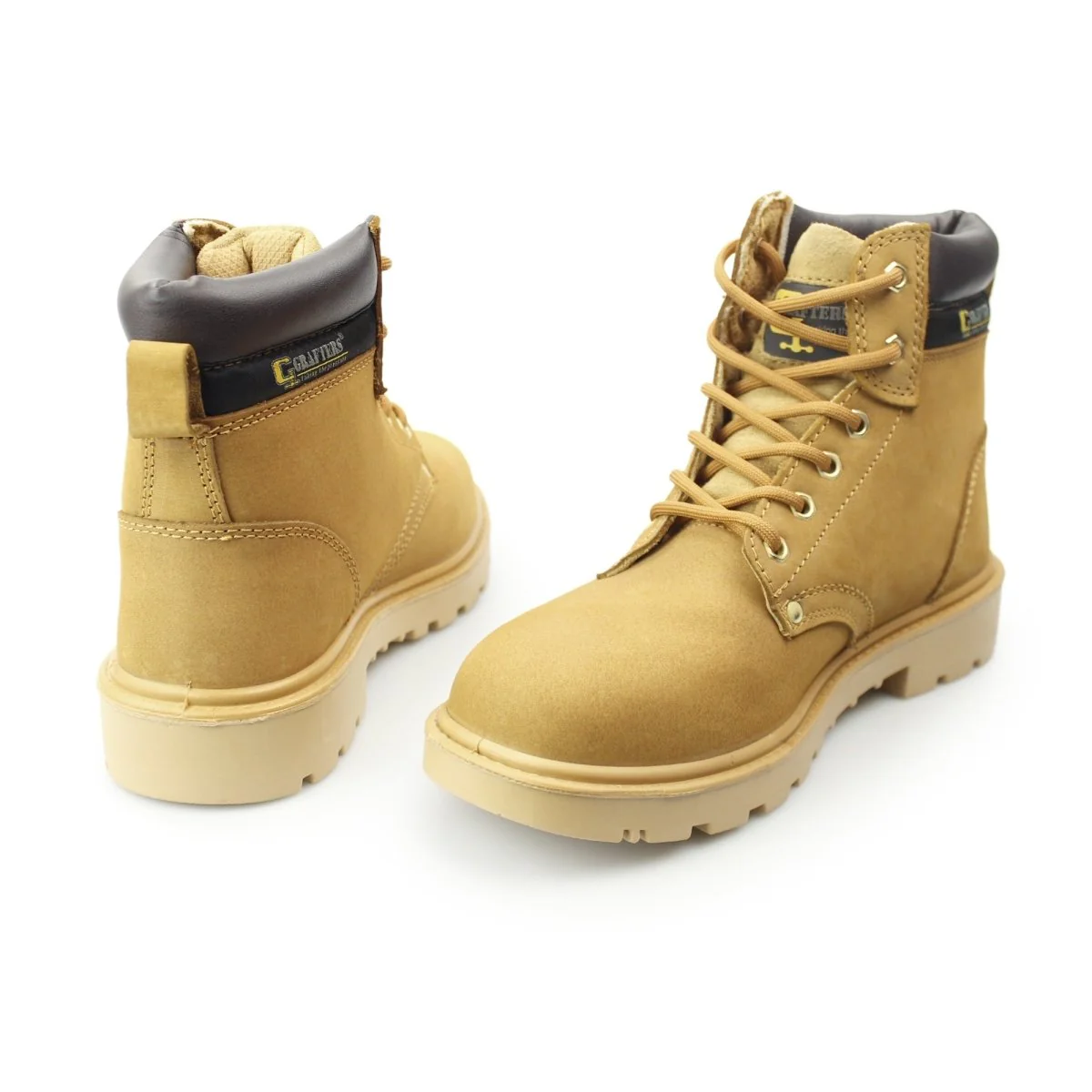 Grafters APPRENTICE Unisex Safety Boots Honey - Image 10