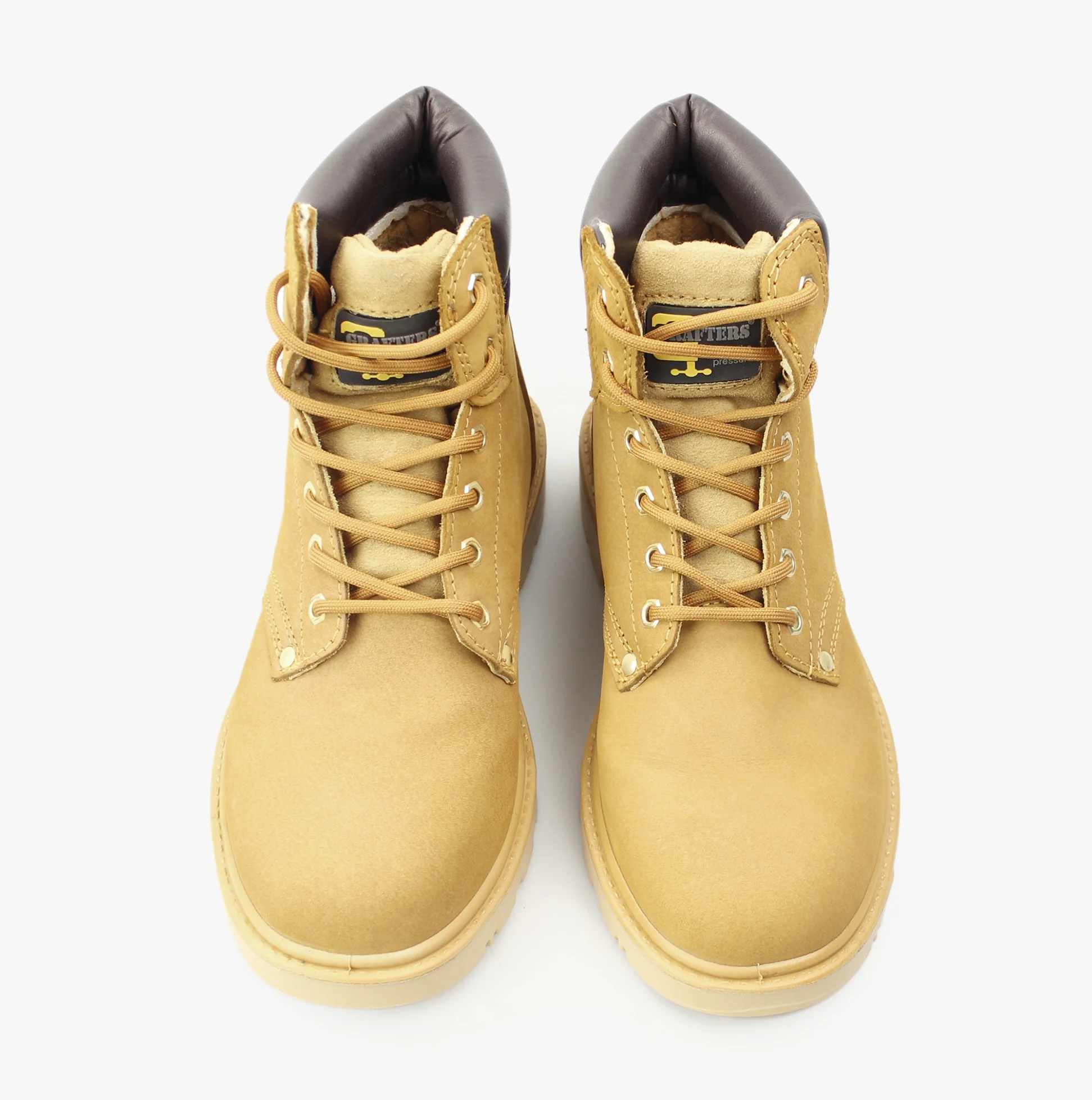 Grafters APPRENTICE Unisex Safety Boots Honey - Image 3