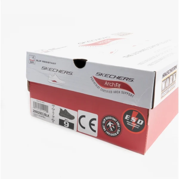 Skechers Work 200025EC ARCH FIT - AXTELL SR Mens Occupational Trainers Black - Image 6