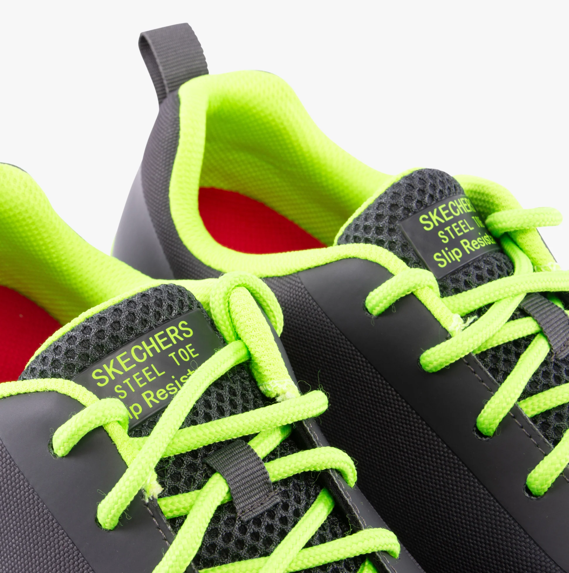 Skechers Work 200086EC ARCH FIT SR - RINGSTAP Mens Safety Trainers Charcoal/Lime - Image 5