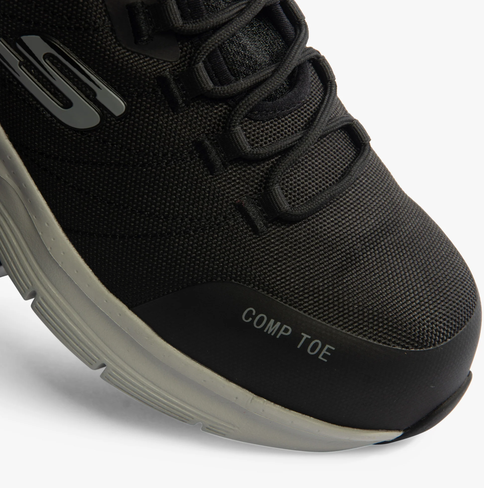 Skechers Work 108075EC ARCH FIT SR - EBINAL Womens Safety Trainers Black/Grey - Image 5