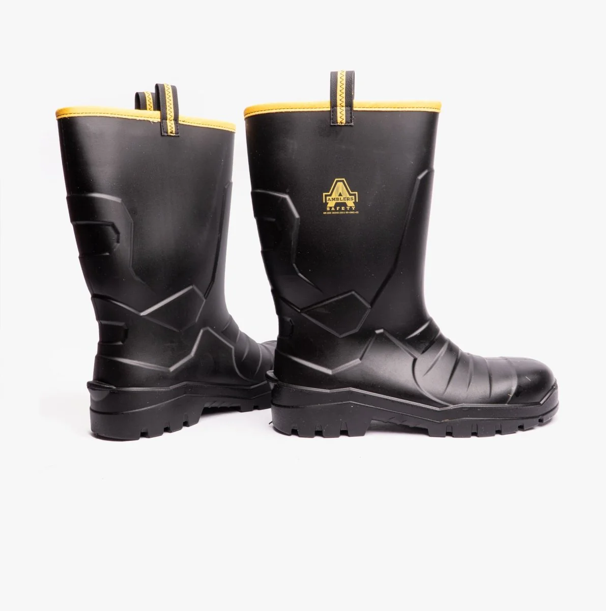 Amblers Safety AS1008 Unisex Safety Wellington Boots Black - Image 8