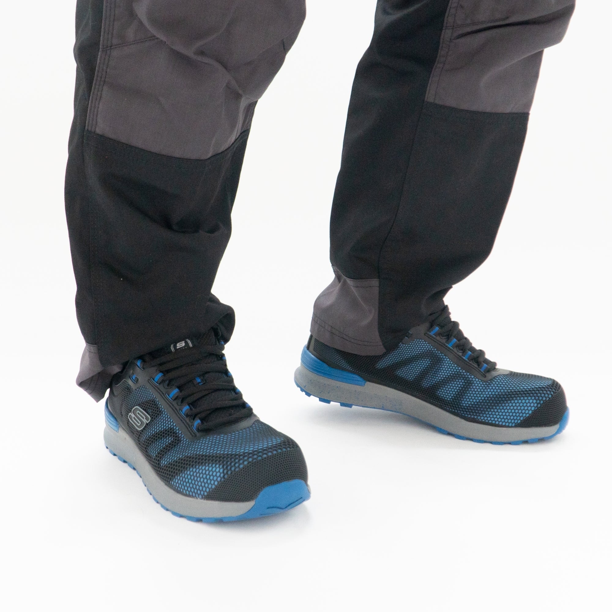 Skechers Work 77180EC BULKLIN - LYNDALE Mens Safety Trainers Blue - Image 8