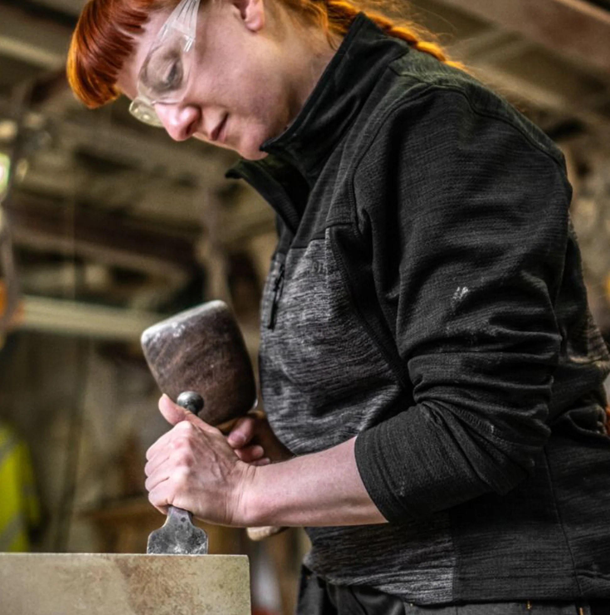 Dewalt CHARLOTTE Womens Sweatshirt Grey Black - Image 3