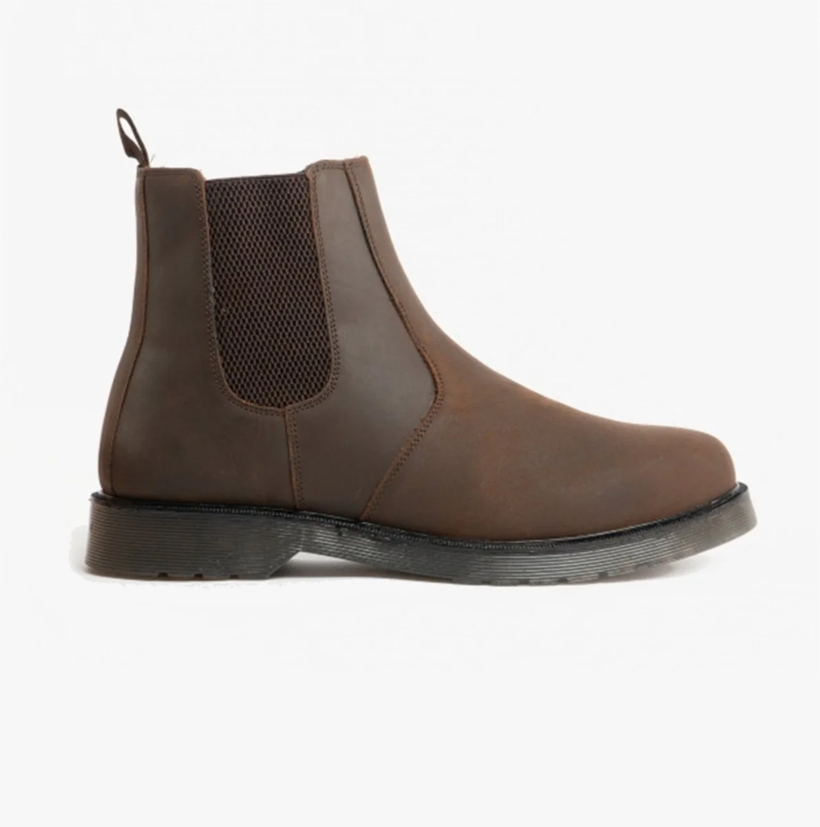 STB ELLIS Unisex Leather Air Cushioned Dealer Boots Waxy Brown - Image 10