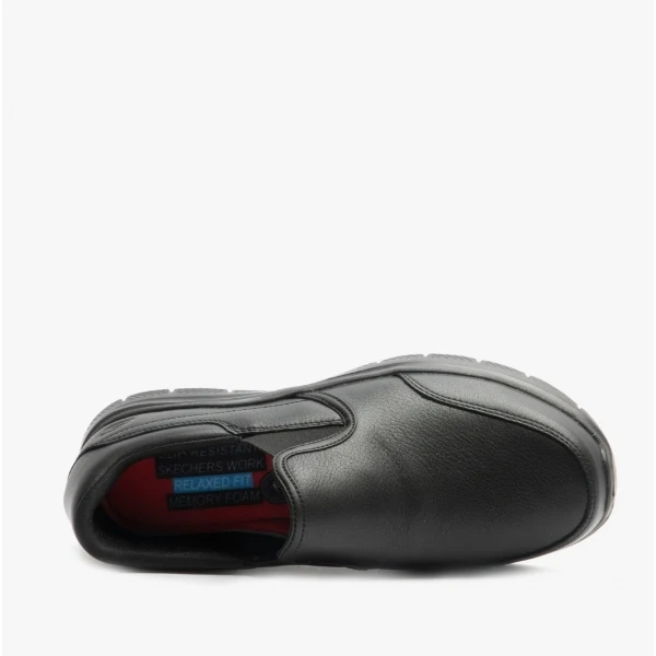 Skechers Work 77071EC FLEX ADVANTAGE- BRONWOOD SR Mens Occupational Shoes Black - Image 3