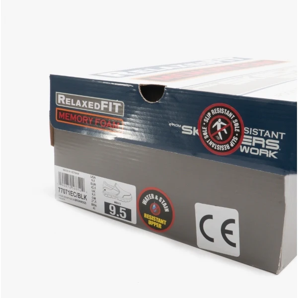 Skechers Work 77071EC FLEX ADVANTAGE- BRONWOOD SR Mens Occupational Shoes Black - Image 6