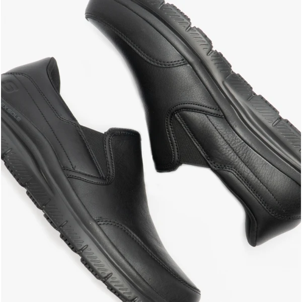 Skechers Work 77071EC FLEX ADVANTAGE- BRONWOOD SR Mens Occupational Shoes Black - Image 7