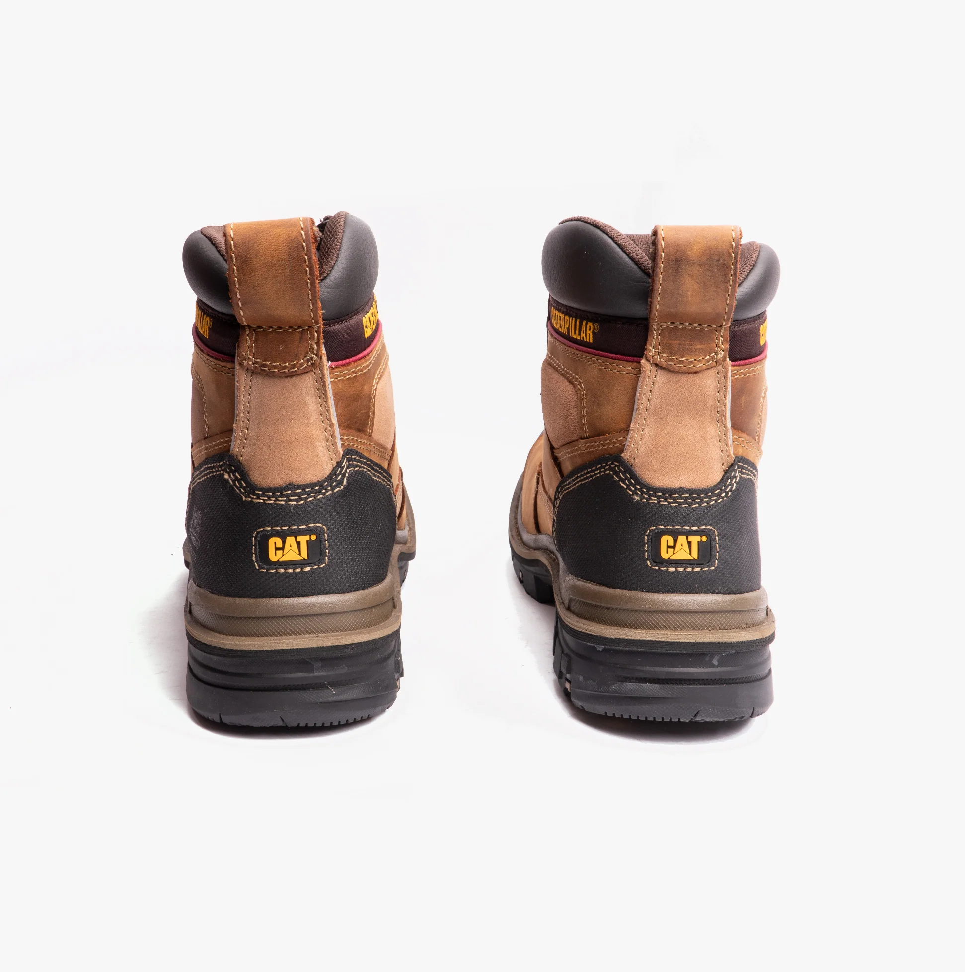 CAT GRAVEL 6" Mens Leather Safety Boots Beige - Image 4