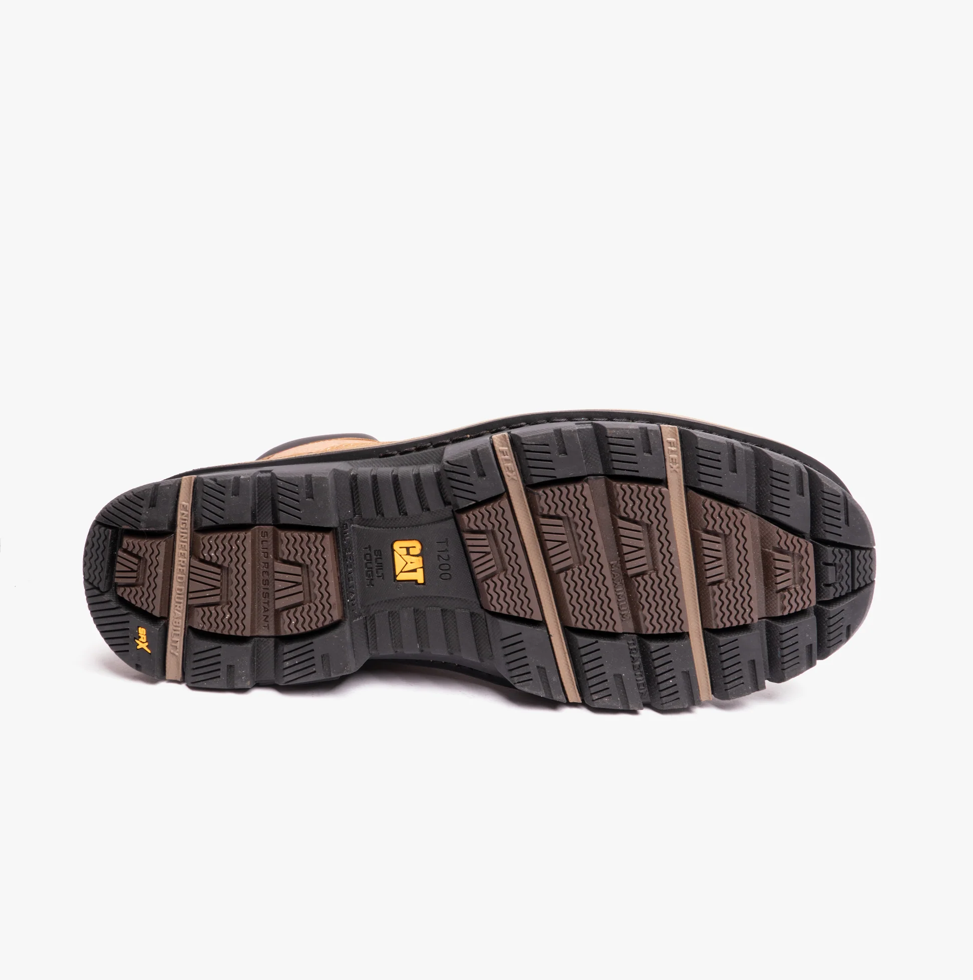 CAT GRAVEL 6" Mens Leather Safety Boots Beige - Image 6