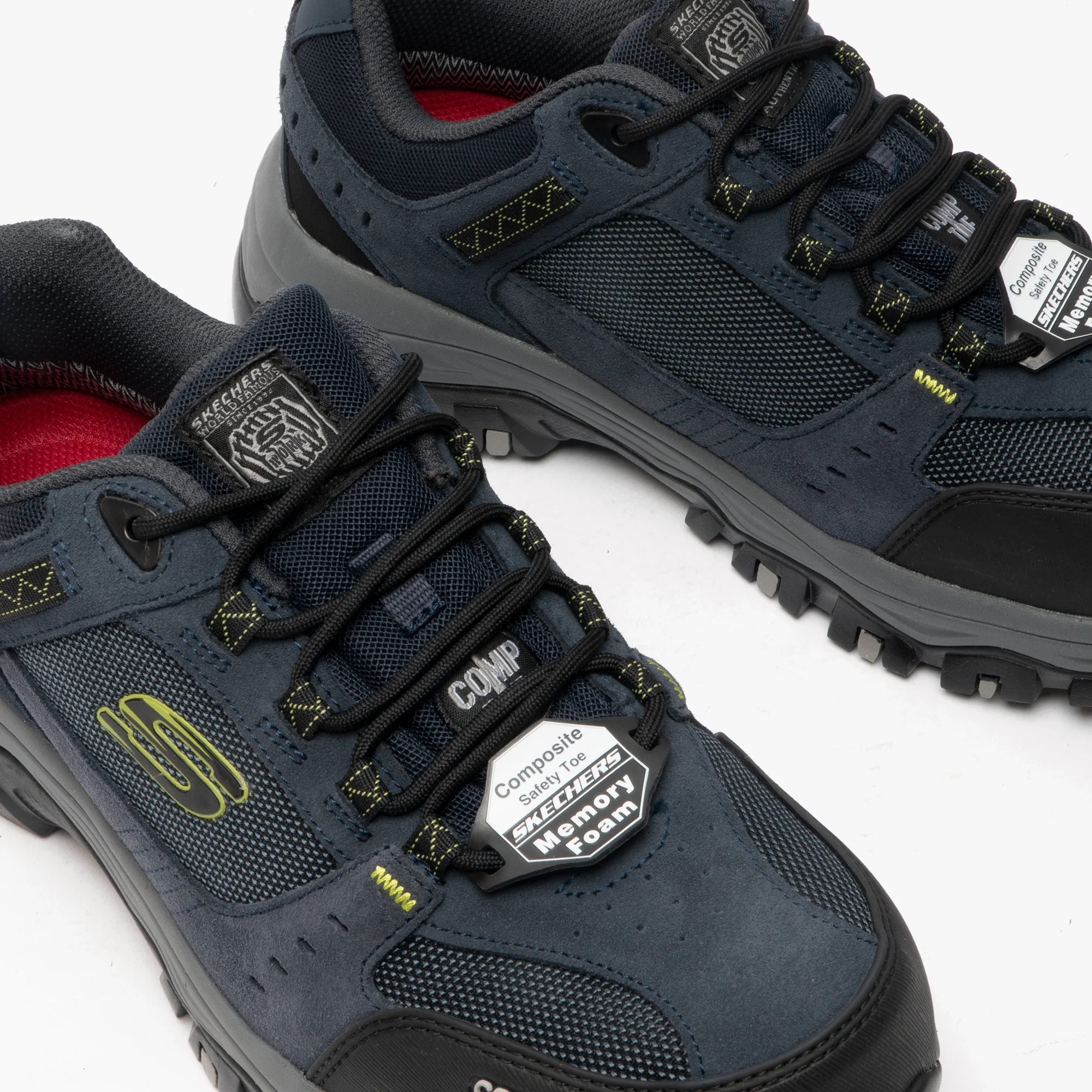 Skechers Work 77183EC GREETAH Mens Safety Trainers Navy/Black - Image 3