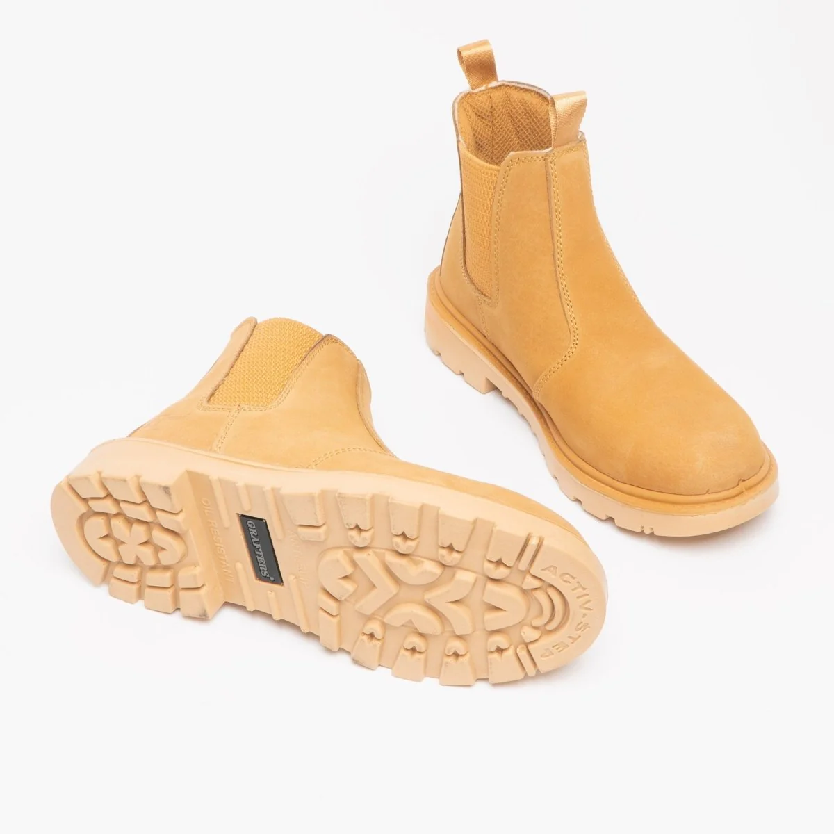 Grafters GRINDER Unisex Dealer Safety Boots Honey - Image 4