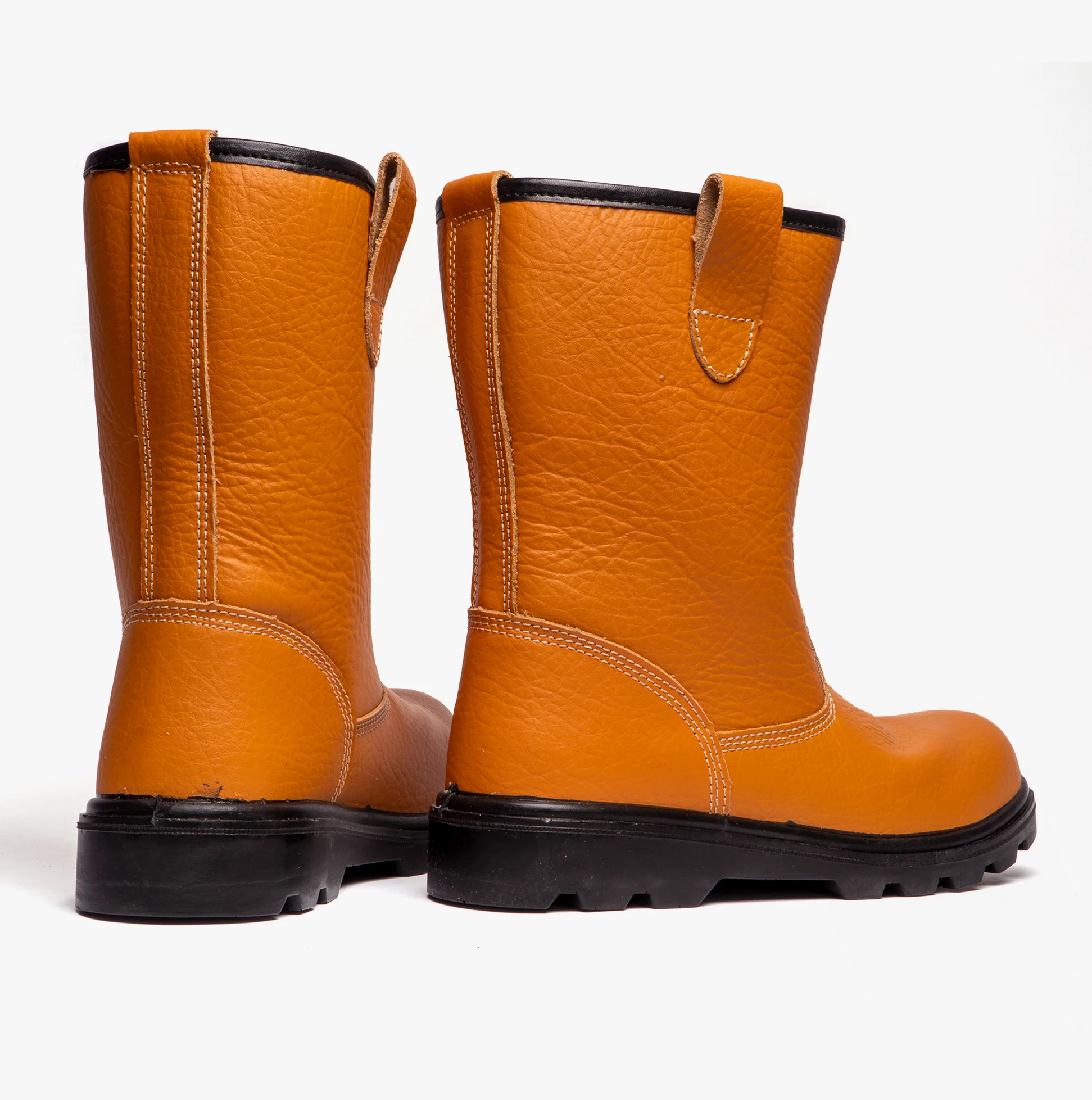 Grafters M021B Mens Rigger Safety Boots Tan - Image 3