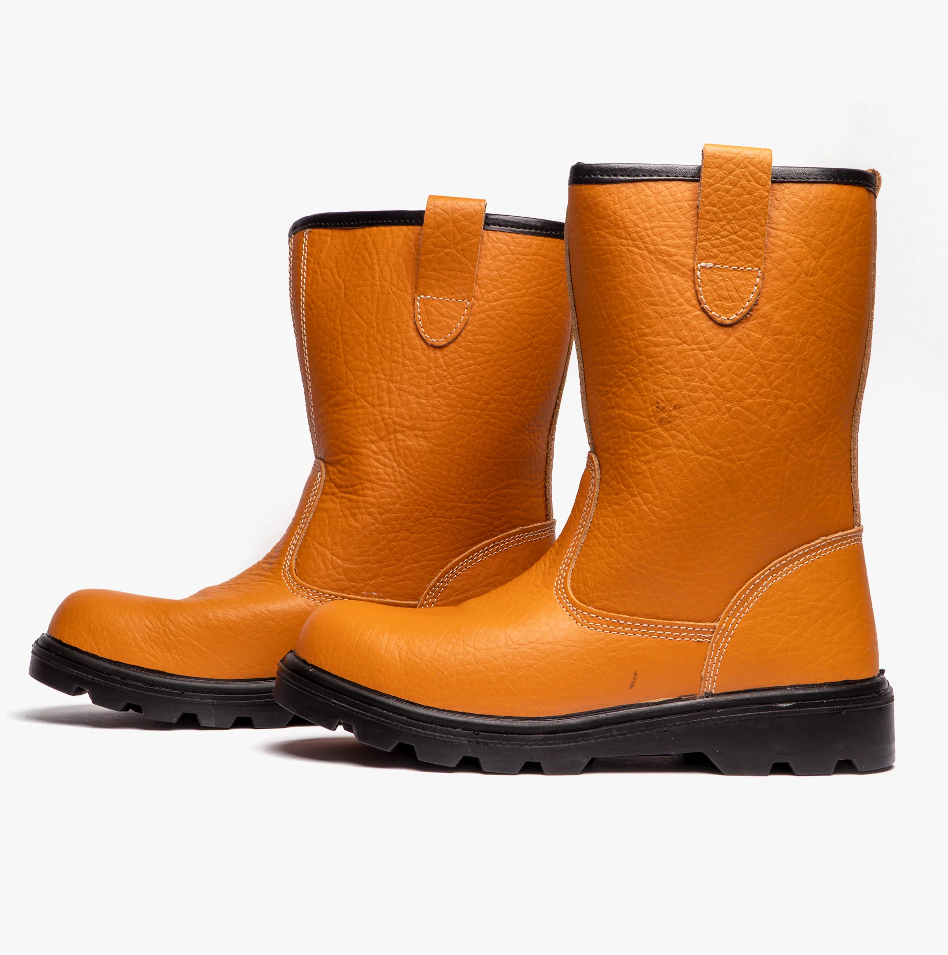 Grafters M021B Mens Rigger Safety Boots Tan - Image 4