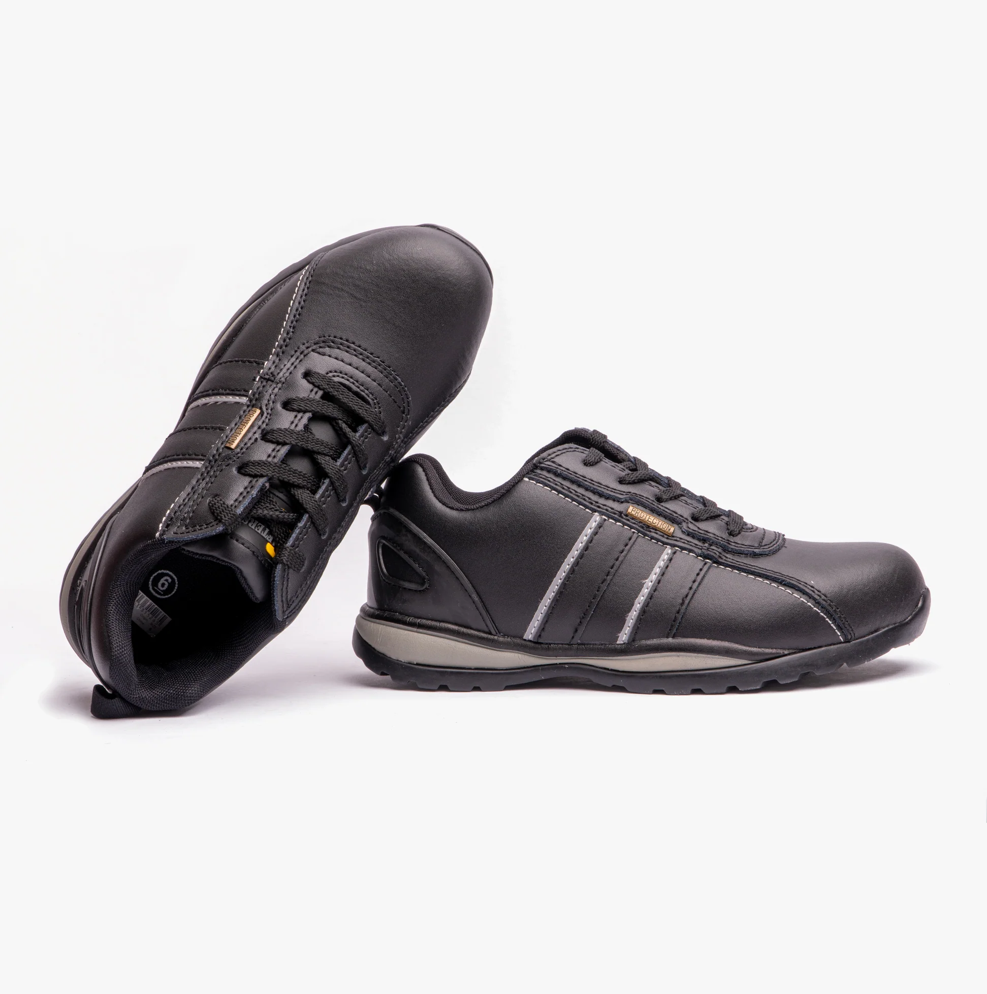 Grafters M090A Unisex Safety Trainers Black - Image 3