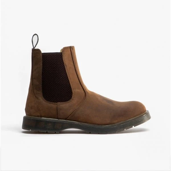 Grafters BELGRAVIA Unisex Chelsea Boots Waxy Brown - Image 10