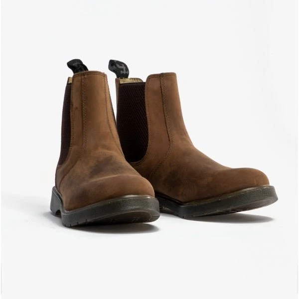 Grafters BELGRAVIA Unisex Chelsea Boots Waxy Brown - Image 12