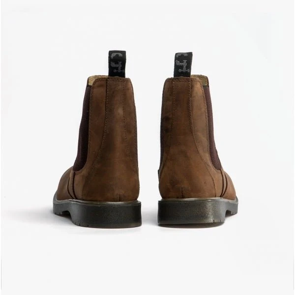Grafters BELGRAVIA Unisex Chelsea Boots Waxy Brown - Image 15