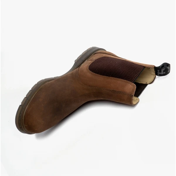 Grafters BELGRAVIA Unisex Chelsea Boots Waxy Brown - Image 7