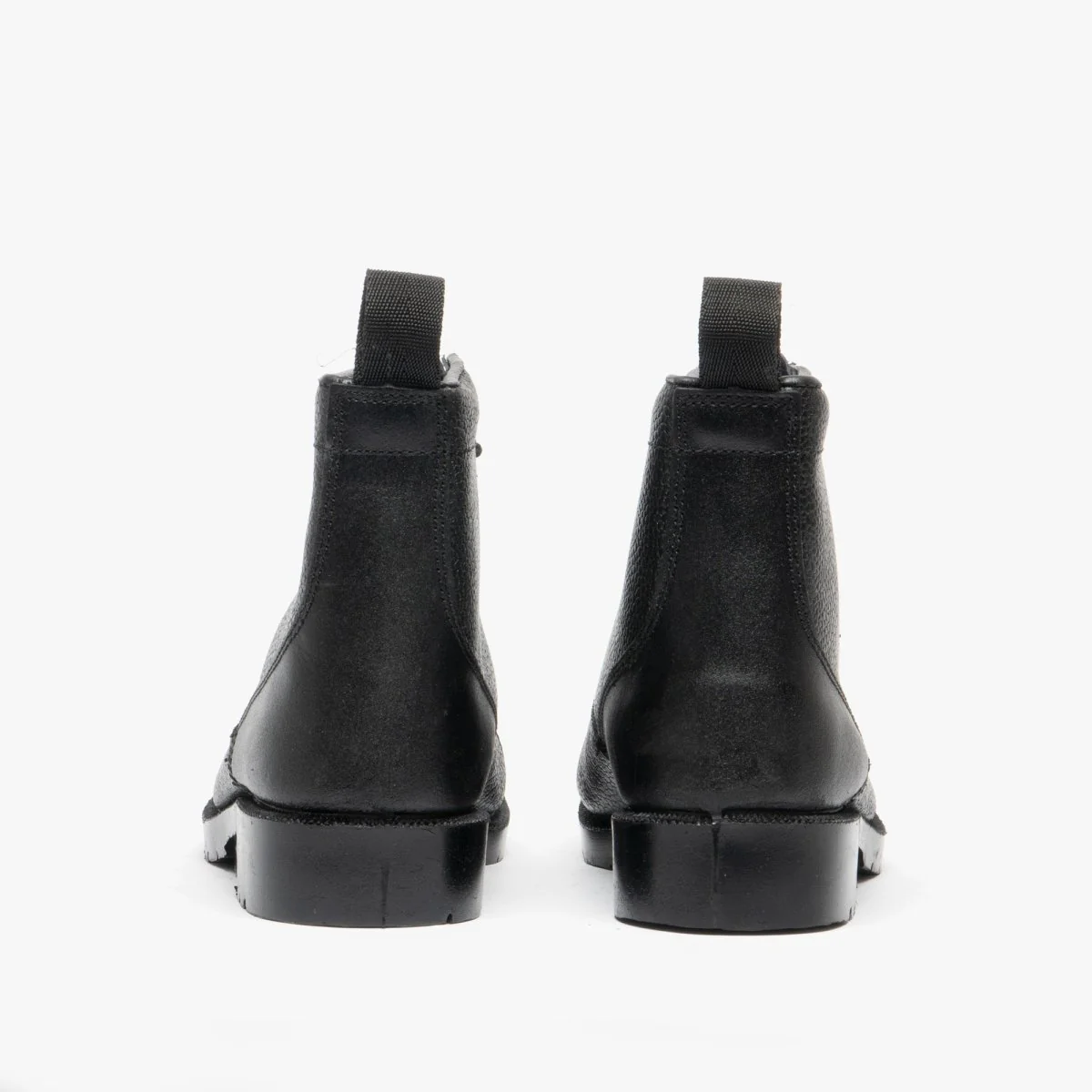 Grafters M391A Unisex Grain Leather Work Boots Black - Image 12