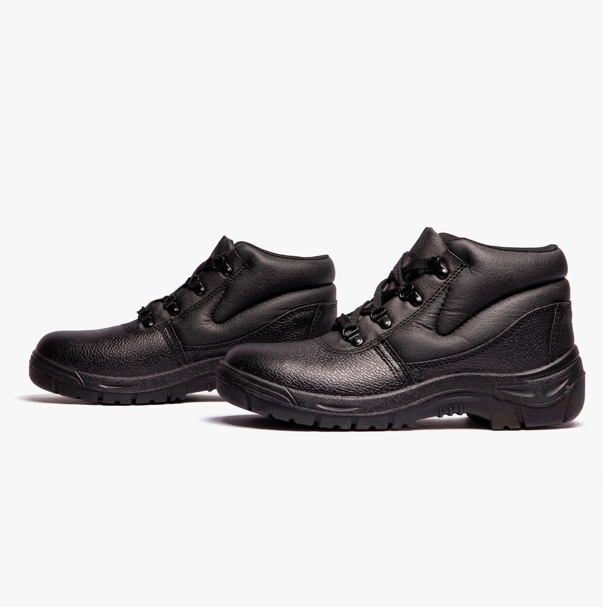 Grafters M5501A Unisex Leather Safety Boots Black - Image 3