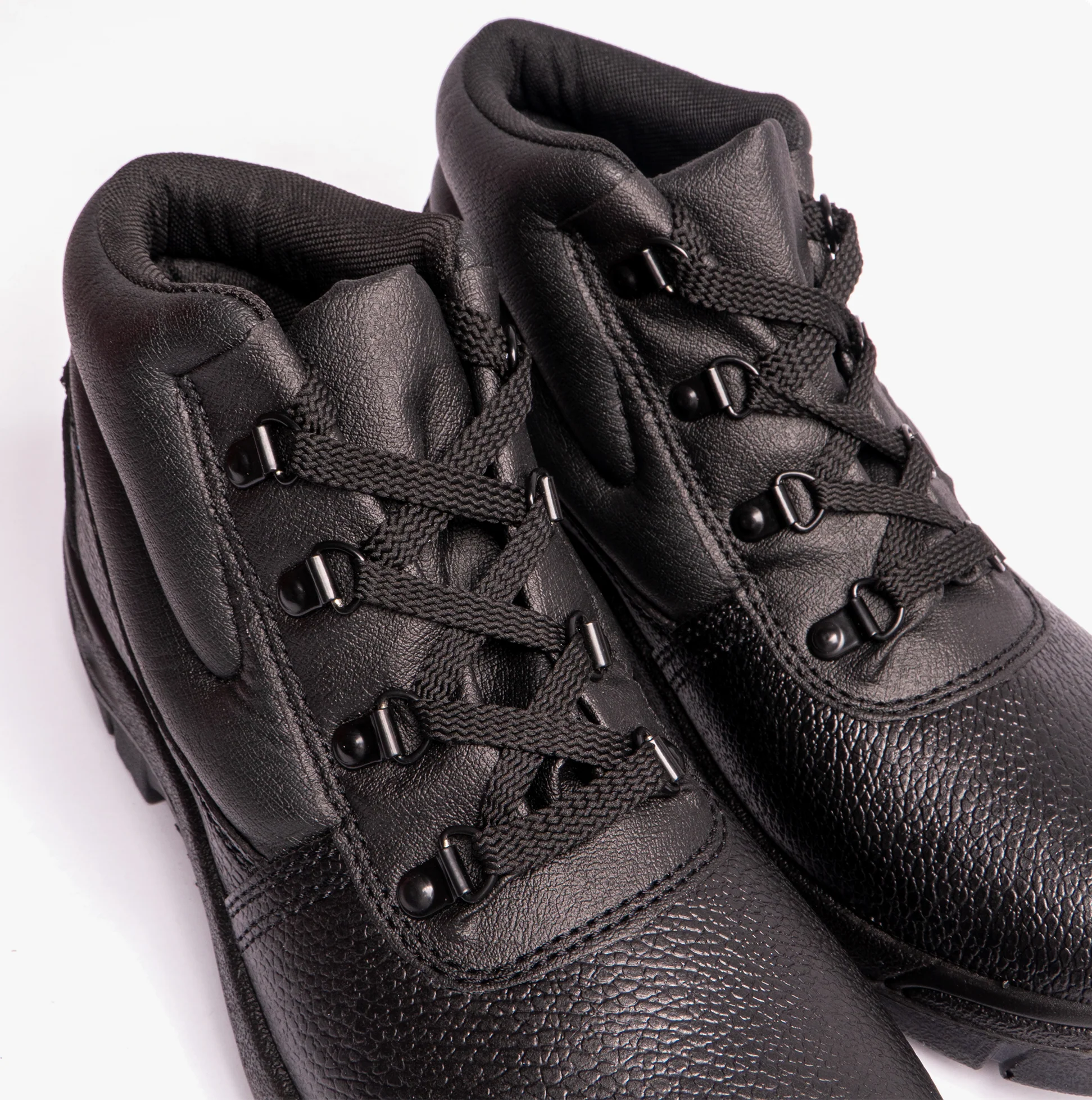 Grafters M5501A Unisex Leather Safety Boots Black - Image 4