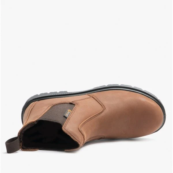 Grafters M9568B Unisex Leather Dealer Safety Boots Brown - Image 10