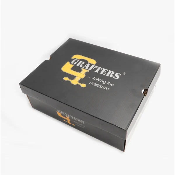 Grafters M9568B Unisex Leather Dealer Safety Boots Brown - Image 6