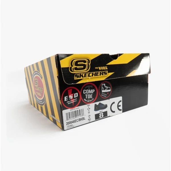 Skechers Work 200046EC PUXAL Mens Safety Trainers Black/Blue - Image 7