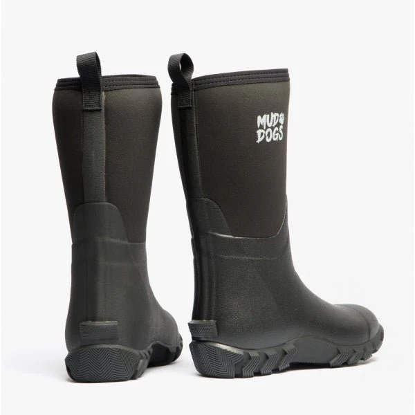 Mud Dogs RUTLAND MID Unisex Neoprene Wellies Black - Image 13