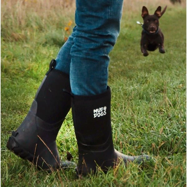 Mud Dogs RUTLAND MID Unisex Neoprene Wellies Black - Image 14