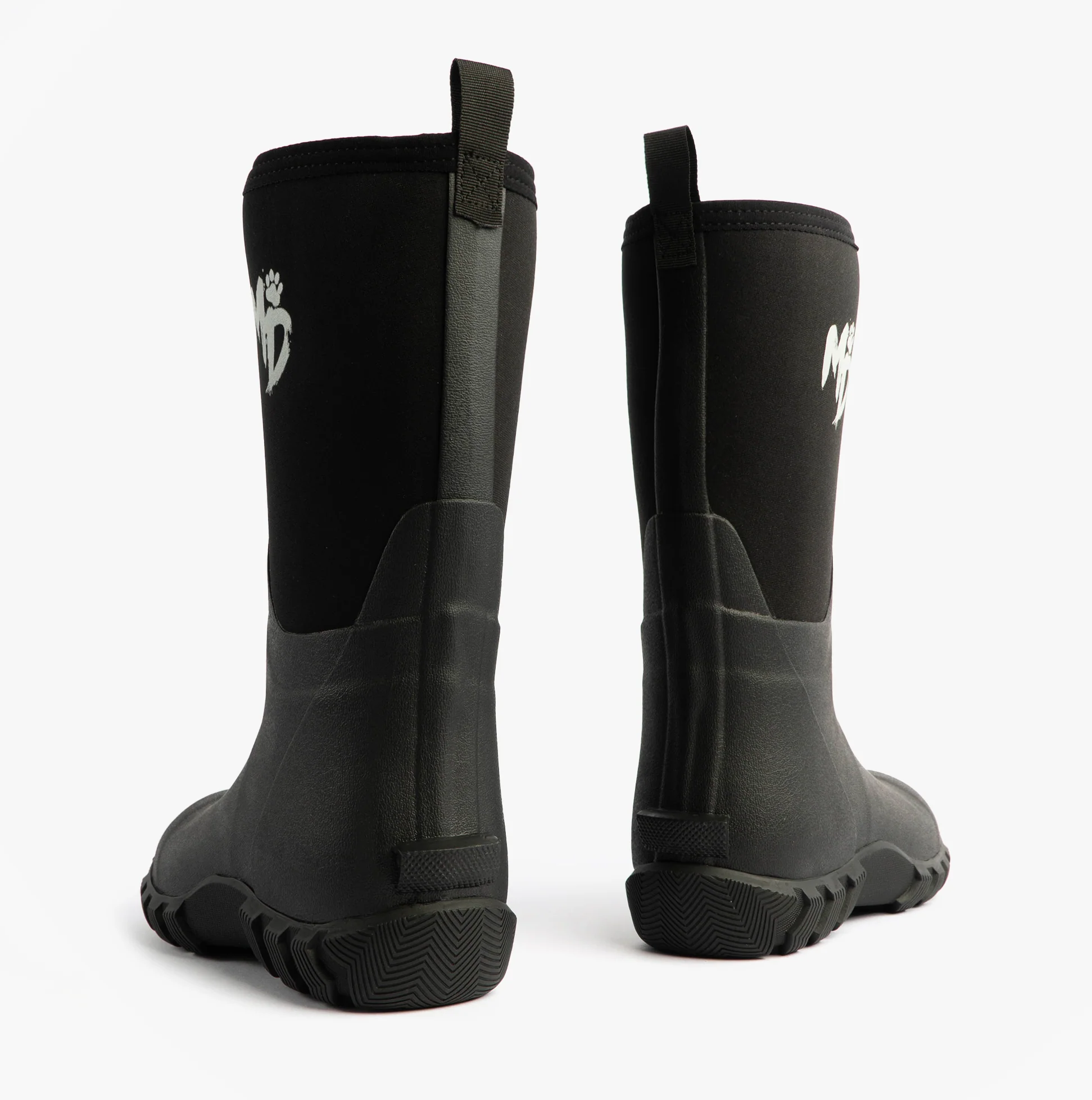 Mud Dogs RUTLAND MID Unisex Neoprene Wellies Black - Image 6