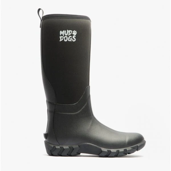 Mud Dogs RUTLAND TALL Neoprene Wellies Black - Image 10
