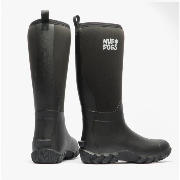 Mud Dogs RUTLAND TALL Neoprene Wellies Black - Image 14