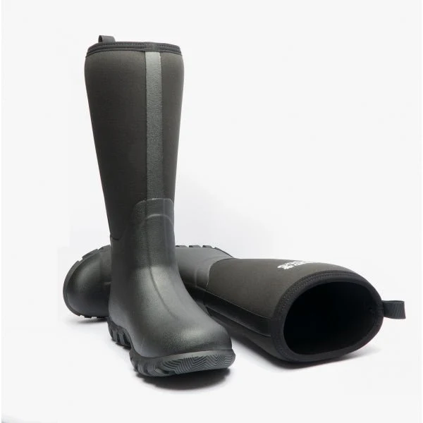 Mud Dogs RUTLAND TALL Neoprene Wellies Black - Image 16