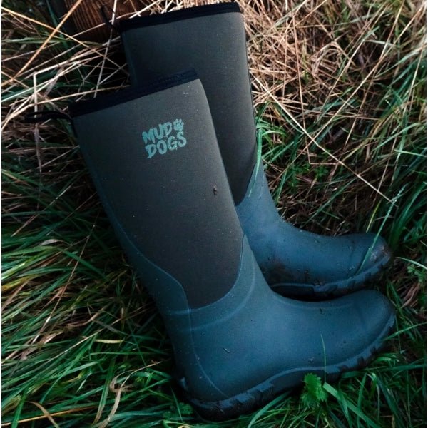 Mud Dogs RUTLAND TALL Neoprene Wellies Olive - Image 11