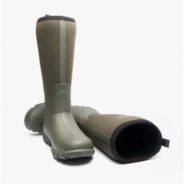 Mud Dogs RUTLAND TALL Neoprene Wellies Olive - Image 16