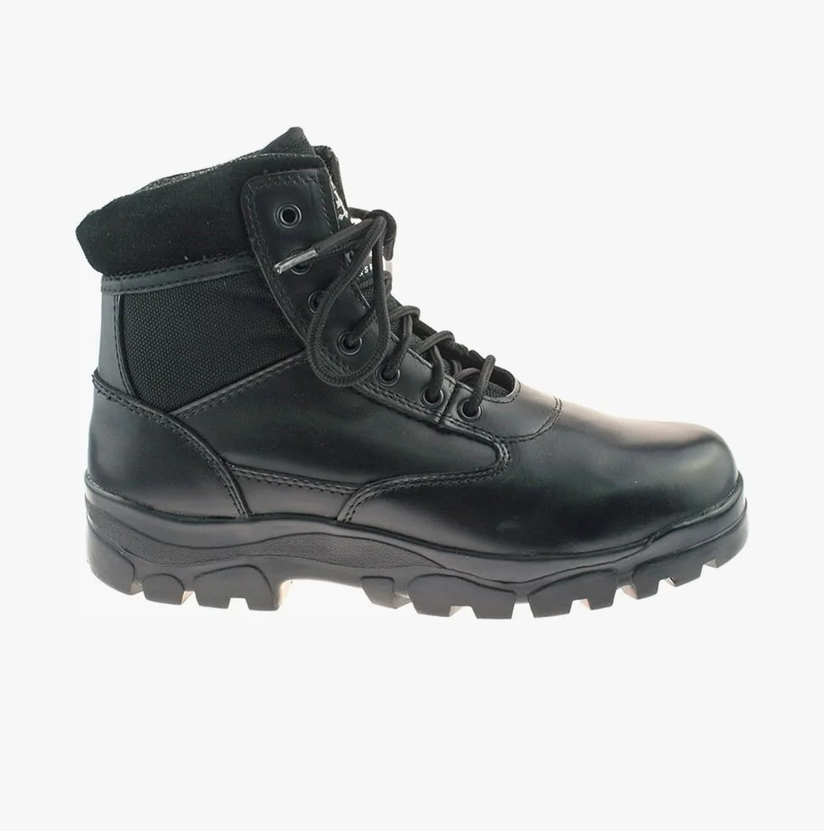 Grafters SHERMAN Unisex Leather Work Boots Black - Image 7