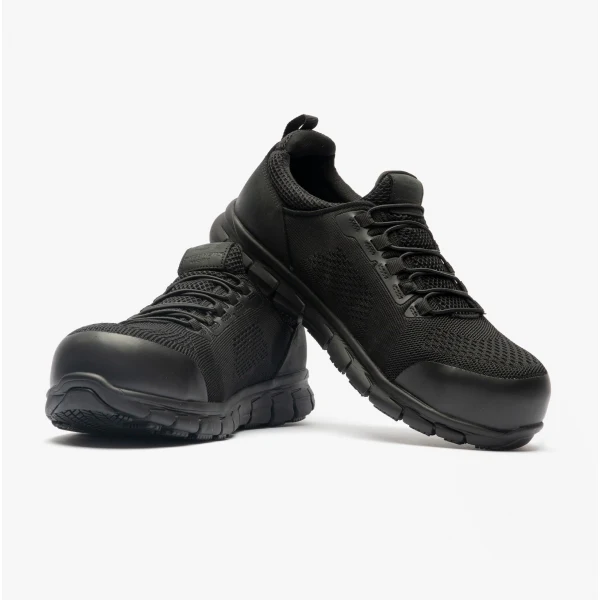 Skechers Work 200013EC SYNERGY - OMAT Mens Safety Trainers Black - Image 4
