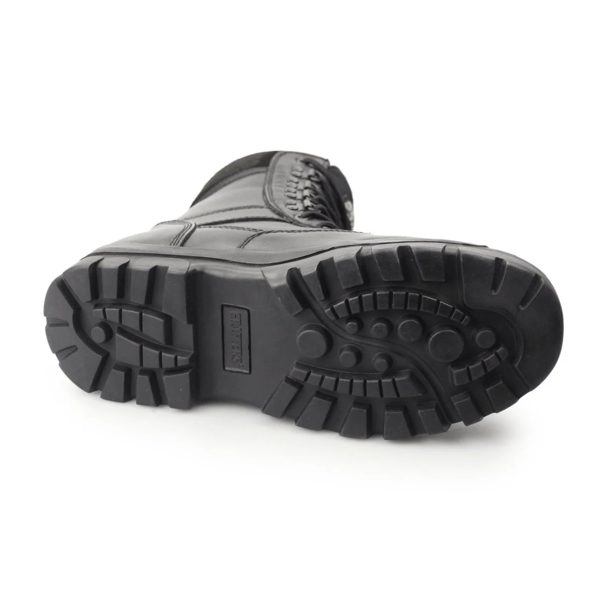 Grafters TOP GUN Unisex Leather Work Boots Black - Image 10