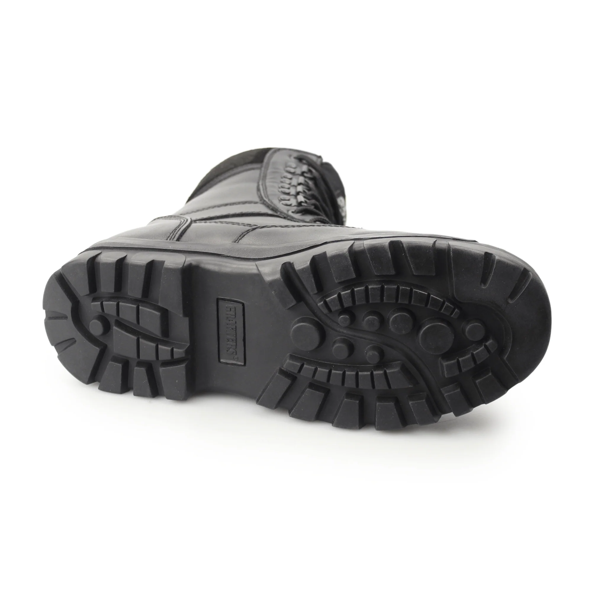 Grafters TOP GUN Unisex Leather Work Boots Black - Image 4