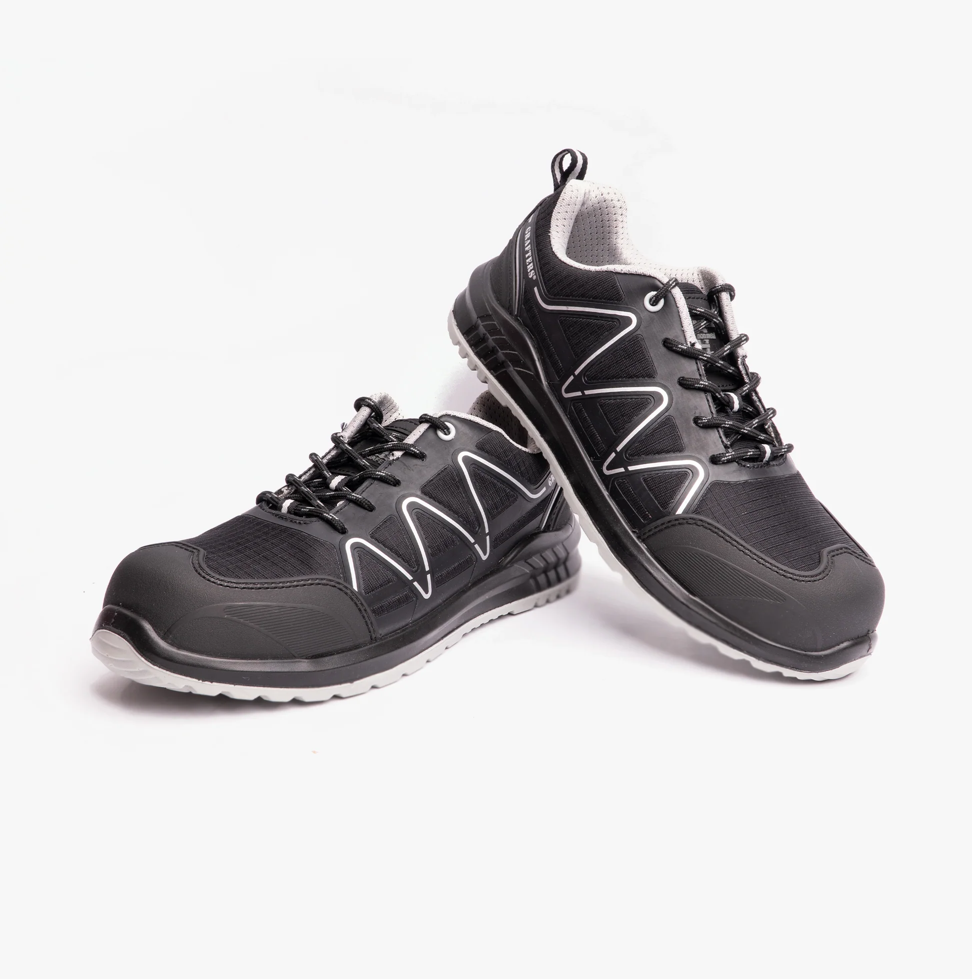 Grafters M989A Mens Composite Non-Metal Safety Trainers Black - Image 4