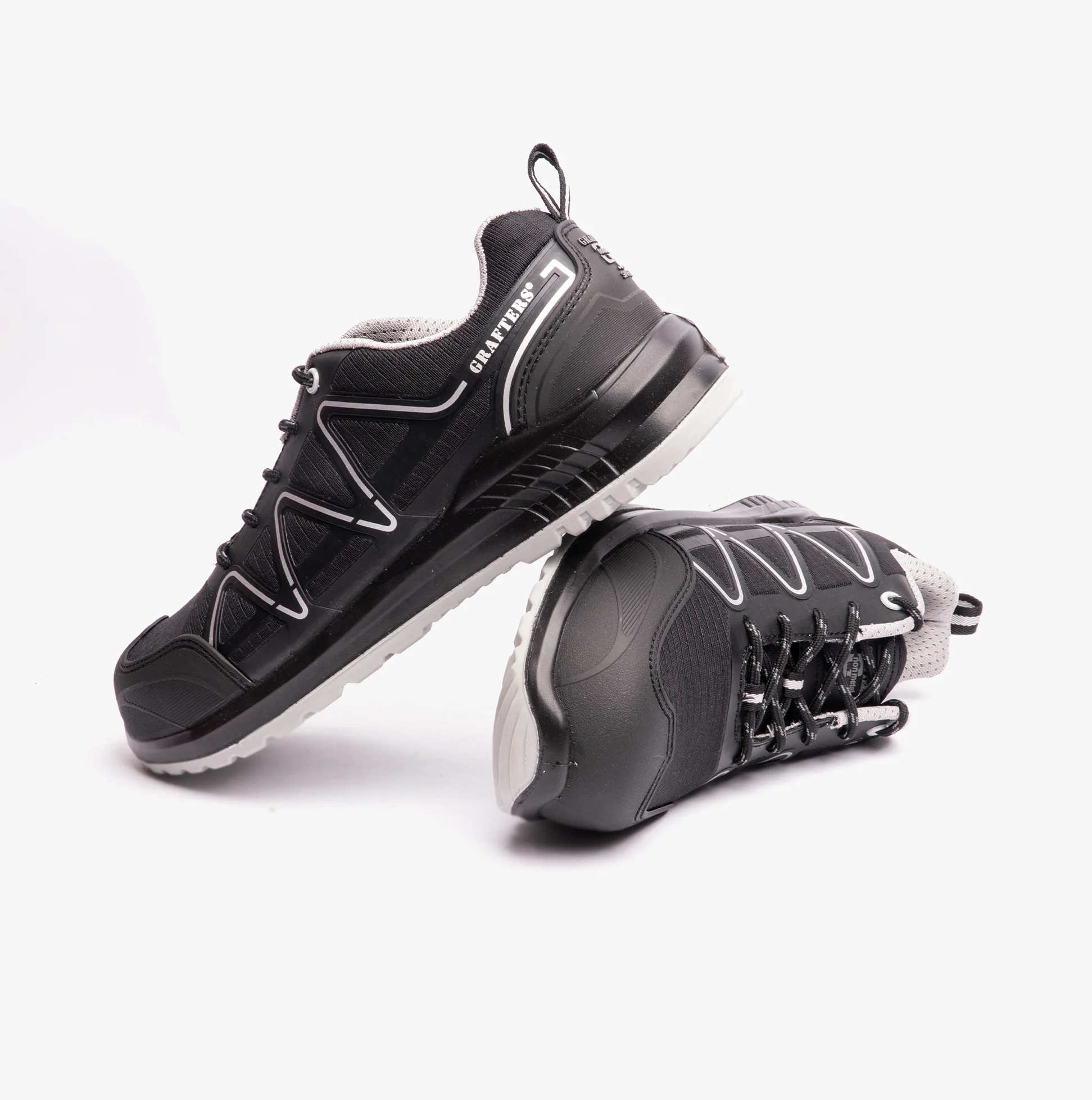 Grafters M989A Mens Composite Non-Metal Safety Trainers Black - Image 5