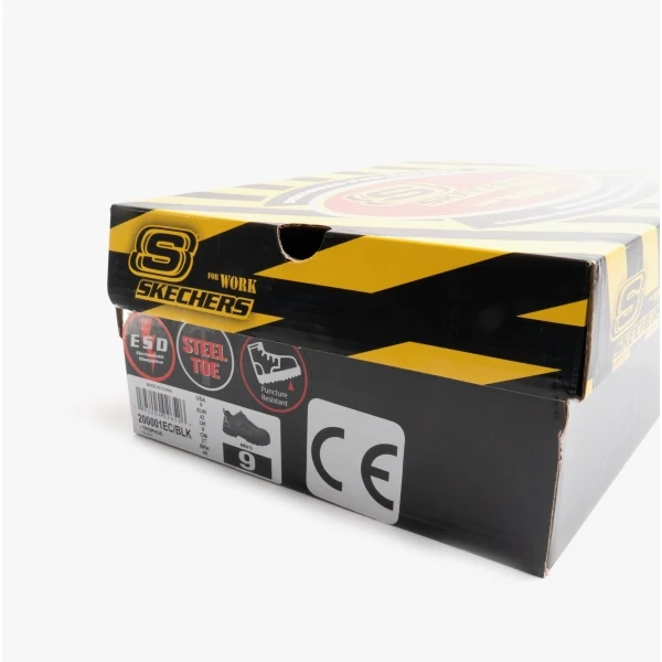 Skechers Work 200001EC TROPHUS Mens Safety Trainers Black - Image 7