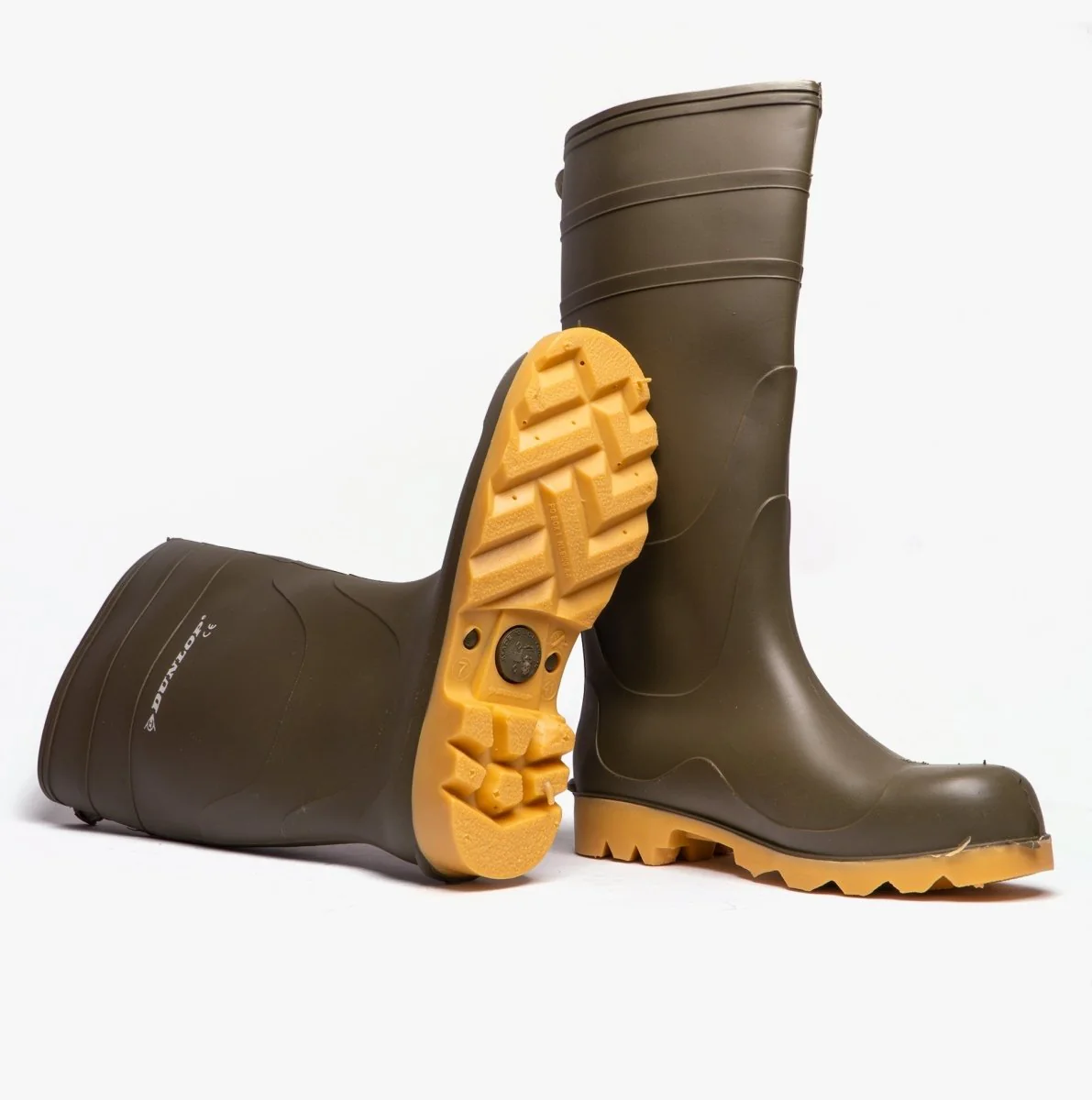 UNIVERSAL Mens Non-Safety Wellington Boots Green - Image 4